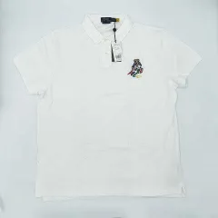 POLO RALPH LAUREN　ポロラルフローレン　ポロベア半袖ポロシャツ　白　XXLサイズ　□〇☆