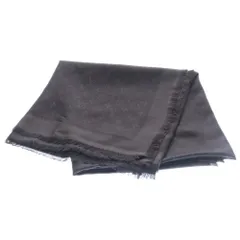 LOUIS VUITTON (ルイヴィトン) LV アトランシット ショール モノグラム シルク ウール ストール グレー M74752