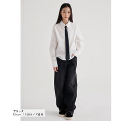 MINIROI 블랙 데님 롱 팬츠 청바지 키즈 소녀 걸스 캐주얼 올 시즌 귀여운 한국 어린이 옷 120cm 130cm 140cm 150cm