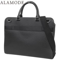 LOUIS VUITTON Epi Bassano MM Business Bag/Briefcase, Shoulder Bag/Handbag, Commuter Bag, Document Bag, Epi Leather, Noir Black, Silver Hardware, M54022, Women's, 40802186819 [Used] [Alamode]