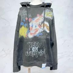 MAISON MIHARA YASUHIRO メゾン　ミハラヤスヒロ　Vintage-Like Hoodie ヴィンテージライク　フーディー　スウェット　パーカー　プルオーバー　ヴィンテージ加工　ダメージ加工　コットン　綿100% 日本製　メンズ　46サイズのサムネイル