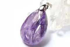 【１点物】シルキーな輝き チャロアイト　29x20mm　ペンダントトップ パワーストーン 天然石 _PD1370