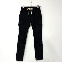 mnml ミニマル カーゴパンツ ブラック S 裾ジップ ストレッチ 完売品