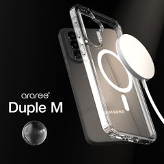 Galaxy A57 5G ケース MagSafe 対応 クリア 耐衝撃 黄ばみにくい スマホケース 軽量 頑丈 透明 カバー GalaxyA57 ギャラクシーA57 対応 araree Duple M