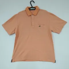 Crocodile クロコダイル　メンズ　Lサイズ　シャツ　ポロシャツ　スリット付き　半袖　綿100%　ASR4-41