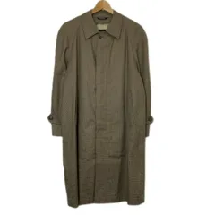 【中古】　McGREGOR　ステンカラーコート　ロングコート　アウター　ラグラン　総柄　千鳥格子　サイドポケット　カジュアル　古着　/0136のサムネイル