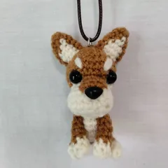 あみぐるみ 柴犬 紐付き