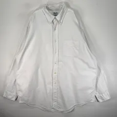 古着 90's/90年代 ブルックスブラザーズ Brooks Brothers USA製 長袖シャツ BDシャツ Makers XL  ホワイト系 無地 メンズ