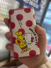 レトロ文具 ハローキティ ドット 財布(価格 IN 下 더 안해요)