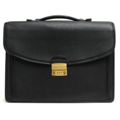 YSL イヴサンローラン 本革 ビジネスバッグ ブリーフケース ブラック