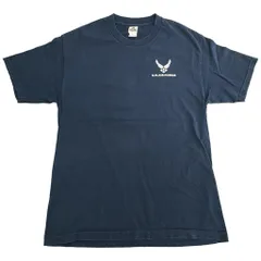 U.S.AIRFORCE 半袖Ｔシャツ ミリタリー ネイビー(メンズ L)中古 古着 X9116
