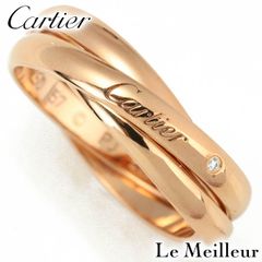 【新品仕上済】 Cartier トリニティ ダイヤモンド ピンクゴールド K18PG リング 15号 レディース 返品OK
