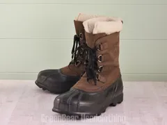 E595 メンズ SOREL スノーブーツ 茶 28cm