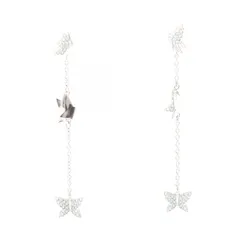 スワロフスキー SWAROVSKI ピアス Idyllia Lilia ドロップ ステンレススチール ピアス レディース Used Aのサムネイル