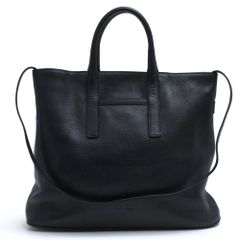 新品】HERZ ヘルツ 革紙袋 ハンドバッグ トートバッグ レザー ブラック 