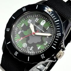 美品 A BATHING APE ビッグフェイスミリタリーウォッチ - メルカリ