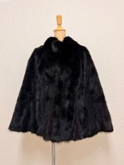 MINK ブラックミンク◇リアルファー 本毛皮コートサイズ13 黒色 - メルカリ