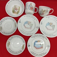 旧刻印ウェッジウッドWedgwood ピーターラビット ナーサリー3点セット