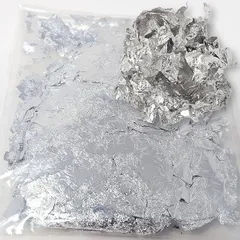 COLORBIRD ヘア用 デコパーツ 髪用 ジェル 成人式 髪飾り ネイル レジン (銀箔5g,  5g)