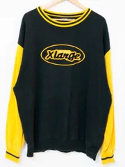【中古】 X-LARGE メンズスウェット XL XLARGE/RETRO CREW NECK SWEAT/XL/黒 ブラック/黄 イエロー/101213012008