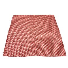 ChristianDior トロッター柄 シルク スカーフ レッド ヴィンテージ