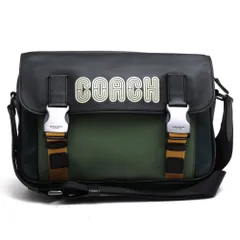 コーチ／COACH バッグ ショルダーバッグ 鞄 メンズ 男性 男性用 レザー 革 本革 グリーン 緑  C6657 Track Crossbody Bag In Colorblock With Coach Patch クロスボディ ボディバッグ ユニセックス