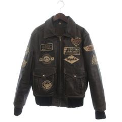 Armani Jeans A-2 レザー フライトジャケット archive - メルカリ