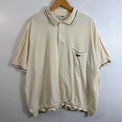 CHEMISE LACOSTE シュミーズラコステ ポロシャツ 半袖 ワンポイント ロゴ 刺繍 胸ポケット コットン 古着 VINTAGE ホワイト系 7 D428