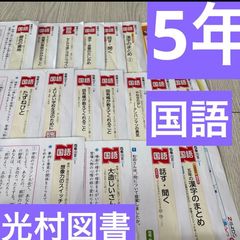 小学5年 国語 カラーテスト 令和7年度 19枚分 光村図書 しんがくしゃ