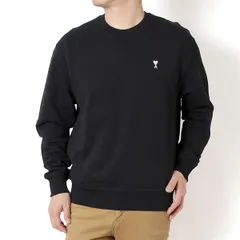 26SSモデル アミ アレクサンドル マテュッシ AMI Alexandre Mattiussi メンズ AMI DE COEUR スウェット トレーナー【045 BLACK】 HSW763.730 045/【2026SS】のサムネイル