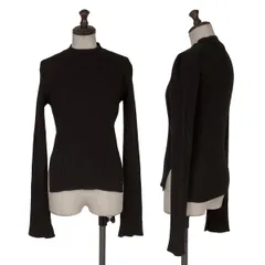 トリココムデギャルソンtricot COMME des GARCONS ウールハイネックリブニット 黒M位のサムネイル