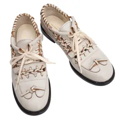 コムデギャルソンCOMME des GARCONS グローブデザインレザーシューズ オフ24.5のサムネイル
