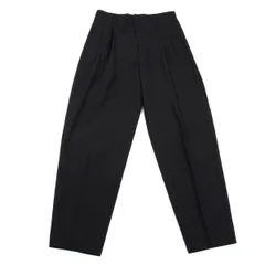 ジャンポールゴルチエ オムJean Paul GAULTIER HOMME サマーウールツータックパンツ 黒48のサムネイル
