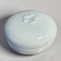 有田焼 錦松梅 小物入れ 香合 陶芸 蓋つき コレクション アンティーク 時代物