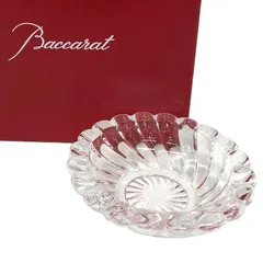 Baccarat バカラ ボリュート ヴォリュート 灰皿 アッシュトレイ ボンボントレイ 小皿 アクセサリートレイ 未使用 aq12827のサムネイル