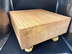 未使用品！ 囲碁盤 厚み18cm 6寸 木製/検索 囲碁 将棋 欅 本榧 新榧