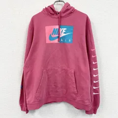 NIKE　ナイキ　スウェットパーカー/フーディー　スウッシュ　ピンク　XLサイズ　古着