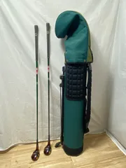 ゴルフクラブ ゴルフ パーシモン promodel 木製 2本セット 54 キャディーバッグ セット カバー付き A11140003 Hのサムネイル