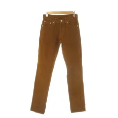 リーバイス Levi's 511 コーデュロイデニム ジーンズ W27 L32 茶 ブラウン 無地 ストレート フルレングス /CK57 ■ECD003