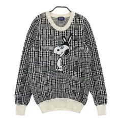 サイズ：2 PEARLY GATES パーリーゲイツ ×PENUTS ニットセーター スヌーピー 総柄 ブラック系 [240101612457] ゴルフウェア レディース ストスト