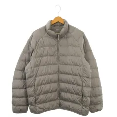 ユニクロ UNIQLO ULTRA LIGHT DOWN ダウンジャケット XL グレー 長袖 スタンドカラー キルティング /AH33 ■ECD003