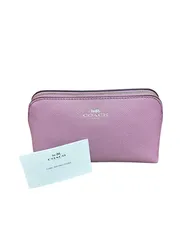 【新品未使用】コーチ コスメポーチCOACH コーティング レザー コスメティック ケース 17 化粧ポーチ
