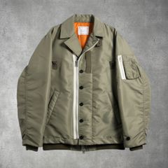 sacai ma-1 ブラック 1221 ボンバージャケット ナイロン ブルゾン