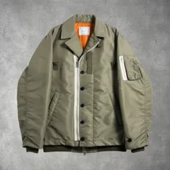Sacai コントラストトリム ボンバージャケット MA-1 デザイナーズ 人気 59-6-52のサムネイル