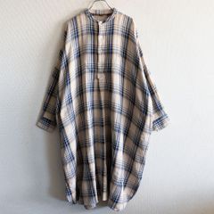 新品45R上質手紡ぎ手織りインドカディワンピース70400円 - メルカリ