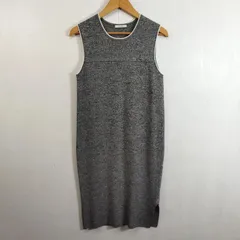 DES PRES デプレ ノースリーブ ニット ワンピース タイト コットン トゥモローランド グレー 1 D350