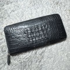 定価約5万円】 金運UP クロコダイル 長財布 ブラック - メルカリ