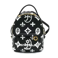 JC de CASTELBAJAC カステルバジャック ミニリュック クレア リュック・デイパック ブラック/ホワイト 068732 レディース 中古のサムネイル