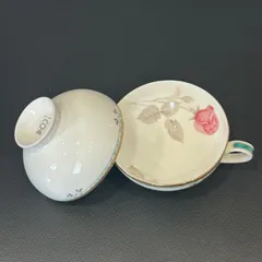 ナルミ NARUMI カップ ボーンチャイナ カレス 花柄 ローズ　2個セット