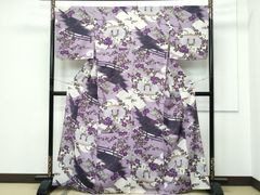 平和屋着物●本場大島紬　7マルキ　乱菊　正絹　逸品　未使用　DABD9137ud 平和屋着物○本場大島紬 7マルキ 乱菊 正絹 逸品 未使用 DABD9137ud